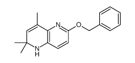 2,2,4-trimethyl-6-phenylmethoxy-1H-1,5-naphthyridine结构式