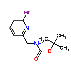 tert-Butyl [(6-bromopyridin-2-yl)methyl]carbamate Structure