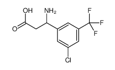 3-AMINO-3-(3-CHLORO-5-TRIFLUOROMETHYL-PHENYL)-PROPIONIC ACID Structure