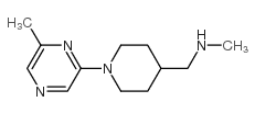 4-[Methyl(aminomethyl)]-1-(6-methylpyrazin-2-yl)piperidine structure