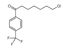 7-CHLORO-1-OXO-1-(4-TRIFLUOROMETHYLPHENYL)HEPTANE结构式