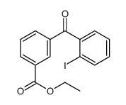 3-ETHOXYCARBONYL-2'-IODOBENZOPHENONE结构式