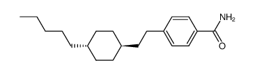 4-[2-(4-Pentyl-cyclohexyl)-ethyl]-benzamide结构式