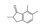 2,6,7-trimethyl-2,3-dihydroinden-1-one Structure