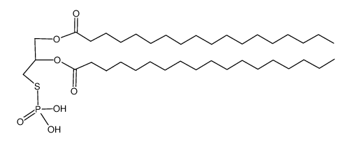 (2R*S*)-Thiophosphorsaeure-S-(2,3-distearoyloxypropyl)ester结构式