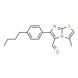 6-(4-BUTYLPHENYL)-3-METHYLIMIDAZO[2,1-B]THIAZOLE-5-CARBOXALDEHYDE Structure