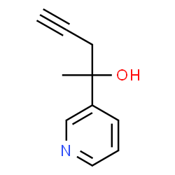 2-(3-吡啶基)-4-戊炔-2-醇结构式