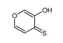 3-hydroxypyran-4-thione结构式