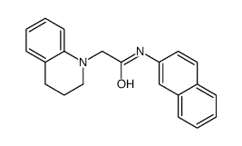 2-(3,4-dihydro-2H-quinolin-1-yl)-N-naphthalen-2-ylacetamide结构式