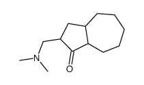 2-[(dimethylamino)methyl]-3,3a,4,5,6,7,8,8a-octahydro-2H-azulen-1-one结构式