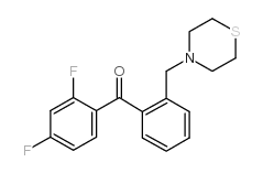 2,4-DIFLUORO-2'-THIOMORPHOLINOMETHYL BENZOPHENONE picture