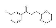 3'-CHLORO-3-(1,3-DIOXAN-2-YL)PROPIOPHENONE Structure
