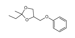 2-ethyl-2-methyl-4-(phenoxymethyl)-1,3-dioxolane Structure