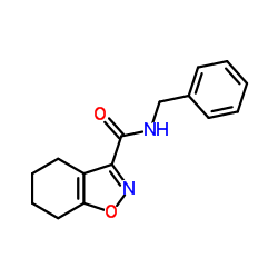 N-Benzyl-4,5,6,7-tetrahydro-1,2-benzoxazole-3-carboxamide结构式