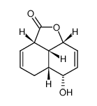 (+/-)-5t,8t-dihydroxy-(4ar,8ac)-1,4,4a,5,8,8a-hexahydro-[1t]naphthoic acid-8-lactone结构式