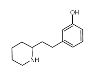 3-(2-哌啶-2-基乙基)苯酚结构式