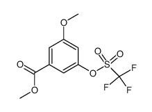 methyl 3-methoxy-5-(trifluoromethanesulfonyloxy)benzoate结构式