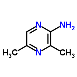 3,5-二甲基吡嗪-2-胺结构式