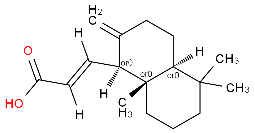 14,15,16-Trinorlabda-8(17),11-dien-13-oic acid structure