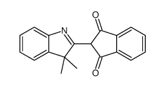 2-(3,3-dimethylindol-2-yl)indene-1,3-dione结构式