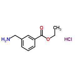 Ethyl 3-(aminomethyl)benzoate hydrochloride (1:1) Structure