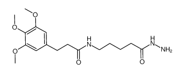 N-(5-hydrazino-5-oxopentyl)-3-(3,4,5-trimethoxyphenyl)propanamide结构式