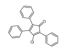 3-chloro-2,4,5-triphenylcyclopenta-2,4-dien-1-one结构式