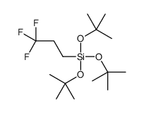 tris[(2-methylpropan-2-yl)oxy]-(3,3,3-trifluoropropyl)silane Structure