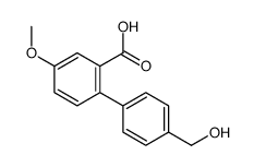 2-[4-(hydroxymethyl)phenyl]-5-methoxybenzoic acid Structure