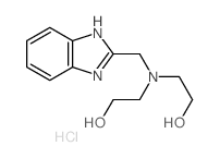 Ethanol,2,2'-[(2-benzimidazolylmethyl)imino]di-, dihydrochloride (6CI,7CI) structure