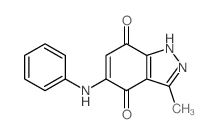 5-anilino-3-methyl-2H-indazole-4,7-dione picture