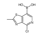 (4-chloro-2-methyl-[1,3]thiazolo[4,5-c]pyridin-7-yl)boronic acid结构式