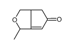3-methyl-1,3,6,6a-tetrahydrocyclopenta[c]furan-5-one结构式