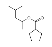 1,3-dimethylbutyl cyclopentanecarboxylate结构式