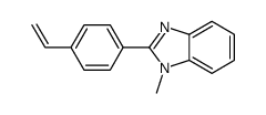 2-(4-乙烯基苯基)-1-甲基-1H-1,3-苯并咪唑结构式