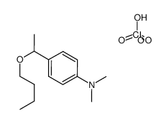 4-(1-butoxyethyl)-N,N-dimethylaniline perchlorate Structure