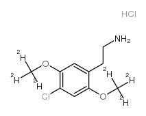 2,5-(Dimethoxy-d6)-4-chlorophenethylamine Hydrochloride结构式
