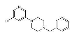 1-benzyl-4-(5-bromopyridin-3-yl)piperazine结构式