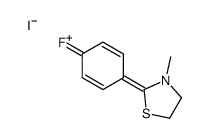 2-(4-fluorophenyl)-3-methyl-4,5-dihydro-1,3-thiazol-3-ium,iodide结构式