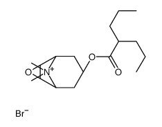 9,9-dimethyl-7-((2-propylpentanoyl)oxy)-3-oxa-9-azatricyclo[3.3.1.02,4]nonan-9-ium bromide结构式