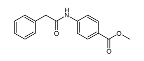 methyl 4-[(2-phenylacetyl)amino]benzoate结构式