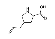 4-allyl-pyrrolidine-2-carboxylic acid结构式