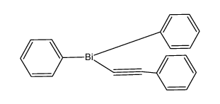 diphenyl(phenylethinyl)bismuthane Structure