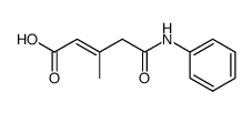 3-methyl-4-phenylcarbamoyl-crotonic acid结构式