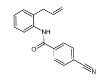 N-(2-allyl-phenyl)-4-cyano-benzamide结构式