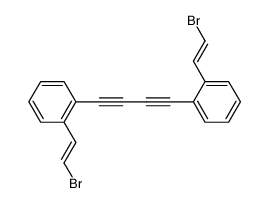 1,4-Di-(2-(seqtrans-2-bromvinyl)-phenyl)-buta-1,3-diin Structure