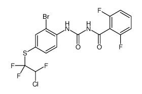 N-[[2-bromo-4-(2-chloro-1,1,2-trifluoroethyl)sulfanylphenyl]carbamoyl]-2,6-difluorobenzamide Structure
