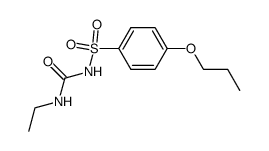 N-ethyl-N'-(4-propoxy-benzenesulfonyl)-urea结构式