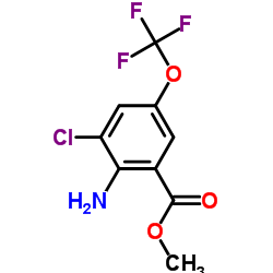 Methyl 2-Amino-3-chloro-5-(trifluoromethoxy)benzoate structure