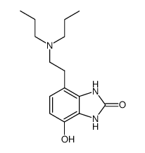 4-hydroxy-7-<2-(N,N-dipropylamino)ethyl>benzimidazol-2(3H)-one结构式